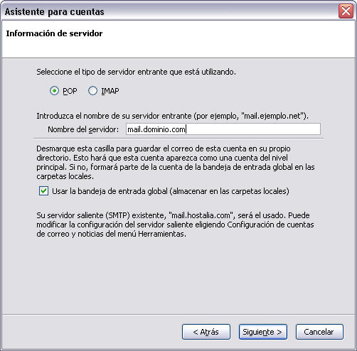 Informaci&oacute;n del servidor